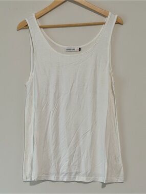 Origami Women's Off White Scoop Neck Tank Top